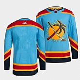 Men's Florida Panthers Blank Blue 2022 Reverse Retro Stitched Jersey Dzhi,baseball caps,new era cap wholesale,wholesale hats